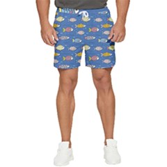 Sea Fish Blue Submarine Animal Men s Runner Shorts by Proyonanggan