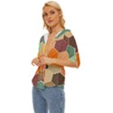Abstract Hex Hexagon Grid Pattern Honeycomb Lightweight Drawstring Hooded Top View2