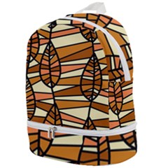 Autumn Leaf Mosaic Seamless Zip Bottom Backpack by Hannah976