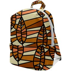 Autumn Leaf Mosaic Seamless Zip Up Backpack by Hannah976