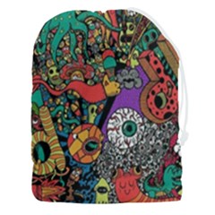 Cute Cartoon Doodle Drawstring Pouch (3xl) by Bedest