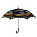 Eye Bird Feathers Vibrant Hook Handle Umbrellas (Small) View3