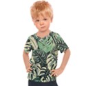 Abstract Art Tropical Leaves Kids  Sports T-Shirt View1