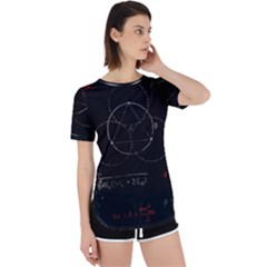 Math Board Circuit Circuits Computer Shield Tech Technology Perpetual Short Sleeve T-shirt by Loisa77