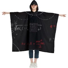 Math Board Circuit Circuits Computer Shield Tech Technology Women s Hooded Rain Ponchos by Loisa77