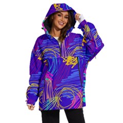 Seamless Vintage Pattern Retro 80s Or 90s Style Abstract Women s Ski And Snowboard Waterproof Breathable Jacket by Loisa77