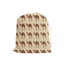 Camel Pattern Design Clothing Drawstring Pouch (large) by Proyonanggan