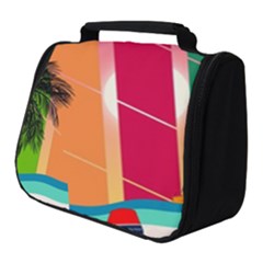 Digital Graphic Clip Art Beach Full Print Travel Pouch (small) by Proyonanggan
