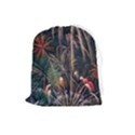 Firework Fireworks Display Lake Drawstring Pouch (Large) View1