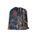 Firework Fireworks Display Lake Drawstring Pouch (Large) View2