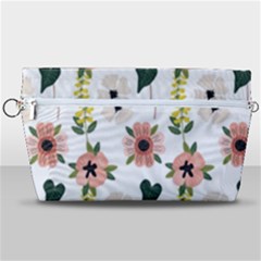 Flower White Pattern Floral Handbag Organizer by anzea