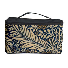 Brown Vintage Background Vintage Floral Pattern Cosmetic Storage Case by Ndabl3x