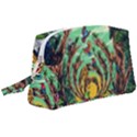 Monkey Tiger Bird Parrot Forest Jungle Style Wristlet Pouch Bag (Large) View1