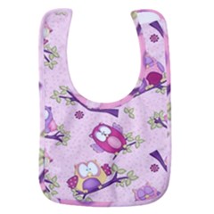 Owls Bird Animal Pattern Baby Bib by Loisa77
