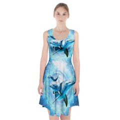 Dolphin Blue Fantasy Racerback Midi Dress by Loisa77