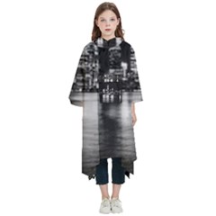 Nyc New York Skyline City Buildings Kids  Hooded Rain Ponchos by Loisa77