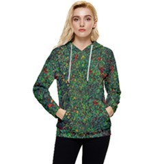 Grass Nature Meadow Women s Lightweight Drawstring Hoodie by Loisa77