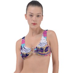 Dessert Chocolate Cream Ring Detail Bikini Top by Loisa77