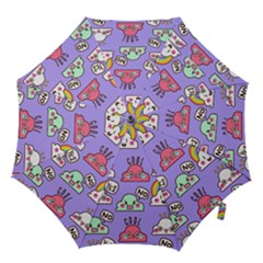 Cloud Seamless Pattern Hook Handle Umbrellas (small) by Apen