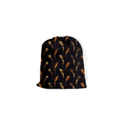 Abstract Art Pattern Warm Colors Drawstring Pouch (xs) by Ndabl3x