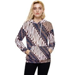 Batik Indonesian Culture Indonesia Authentic Women s Lightweight Drawstring Hoodie by Perong