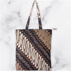 Batik Indonesian Culture Indonesia Authentic Double Zip Up Tote Bag by Perong