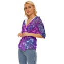 Purple Violet Glitter Galaxy Nebula Space Pattern Lightweight Drawstring Hooded Top View2