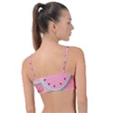 Aesthetic Cute Kawaii Watermelon Knot Up Bikini Top View2