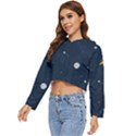 Space Nasa Galaxy Women s Lightweight Cropped Hoodie View2