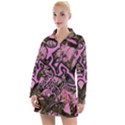Pink Browning Deer Glitter Camo Women s Long Sleeve Casual Dress View1