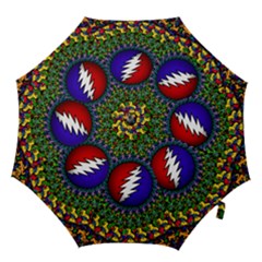 Grateful Dead Bear Pattern Hook Handle Umbrellas (large) by Maspions
