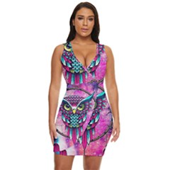 Owl Dreamcatcher Draped Bodycon Dress by Grandong