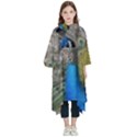 Peacock Bird Animal Peafowl Kids  Hooded Rain Ponchos View1