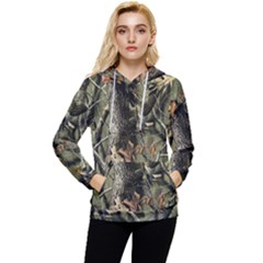 Realtree Camo Seamless Pattern Camo Hunting Women s Lightweight Drawstring Hoodie by Perong