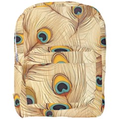 Vintage Peacock Feather Peacock Feather Pattern Background Nature Bird Nature Full Print Backpack by Maspions