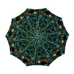 Art Cityscape Japanese Automatic Folding Umbrella With Case (large) by Perong