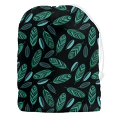 Leaves Pattern Abstract Blade Drawstring Pouch (3xl) by Salmanaz77