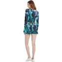 Nature Water Wave Architecture Velvet Wrap Crop Top and Shorts Set View2