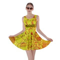 Oil Drop Water Oil Abstract Oily Skater Dress by Salmanaz77