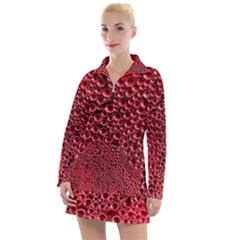 Drops Water Drops Trypophobia Women s Long Sleeve Casual Dress by Salmanaz77