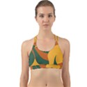 Lemon Citrus Fruit Summer Painting Drawing Back Web Sports Bra View1