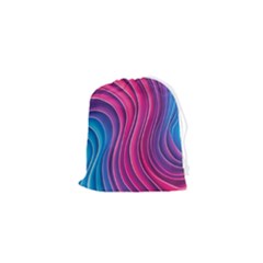 Spiral Swirl Pattern Light Circle Drawstring Pouch (xs) by Ndabl3x