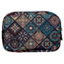 Flower Texture Background Colorful Pattern Make Up Pouch (Small) View2