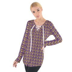 Olimedpurp Tie Up T-shirt by snowwhitegirl