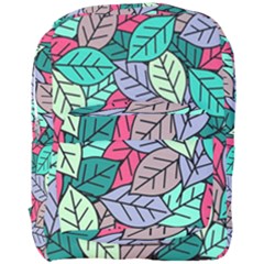 Pattern Leaves Background Nature Full Print Backpack by Proyonanggan