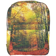 Forest Woods Autumn Nature Full Print Backpack by Proyonanggan