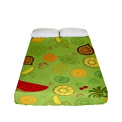 Art Fruits Pattern Fitted Sheet (full/ Double Size) by Maspions