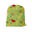 Art Fruits Pattern Drawstring Pouch (XL) View2