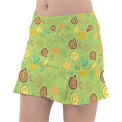 Art Fruits Pattern Classic Tennis Skirt by Maspions