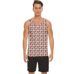 Kawaii Jam Pattern Aqua Men s Wide Collar Tank Top by snowwhitegirl